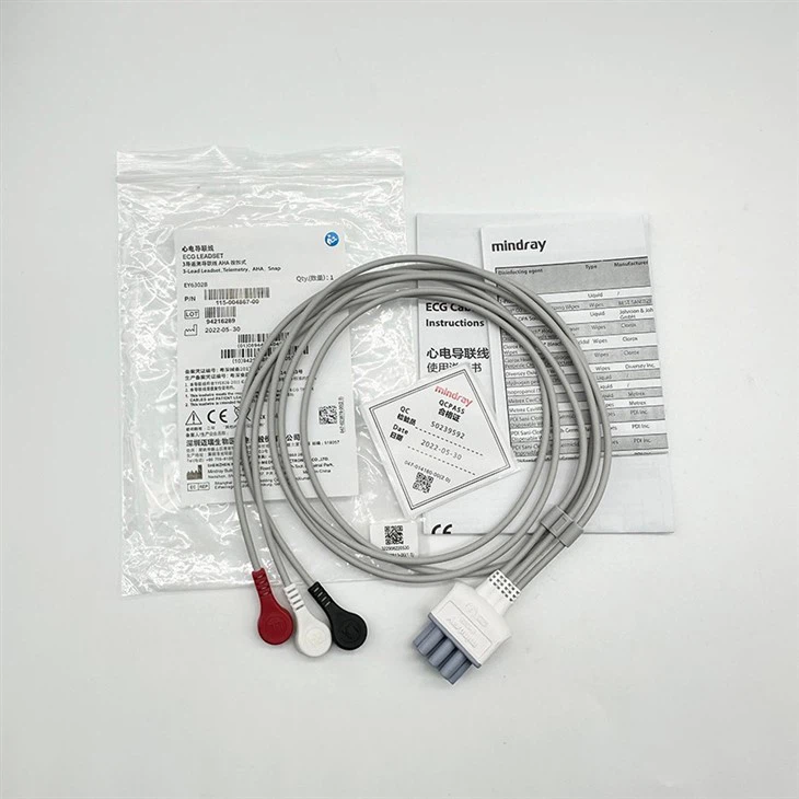 Mindray ECG Cable 3-Lead Telemetry EY6302B 115-004867-00
