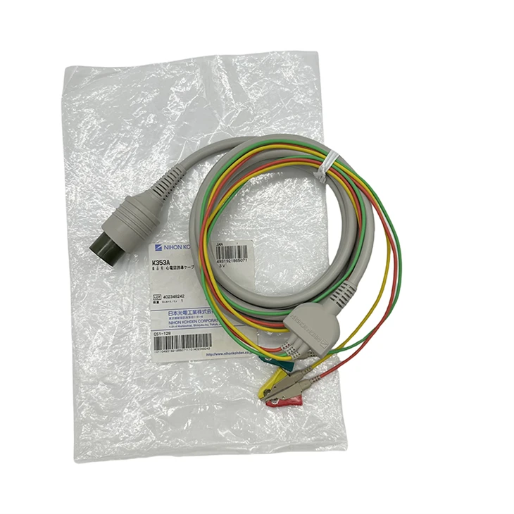 Оригинален Nihon Kohden Ecg кабел 3 оловен тел K353A