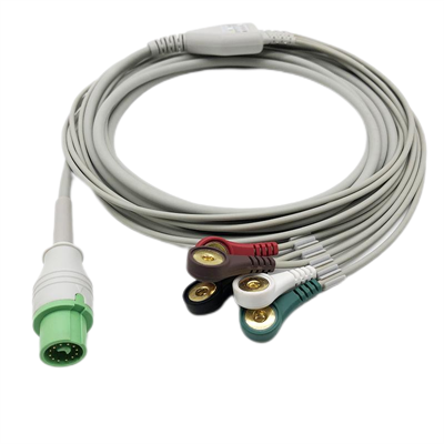 Съвместим ЕКГ кабел Fukuda Denshi с 5 проводника