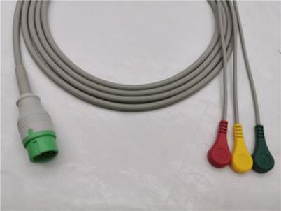 Съвместим с Mindray ЕКГ преобразувател 3 кабела