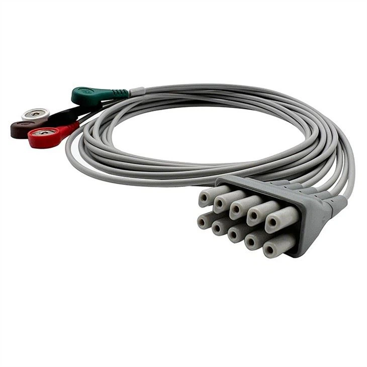 ECG Lead Set 5 Wire Snap Gray 9293-059-50